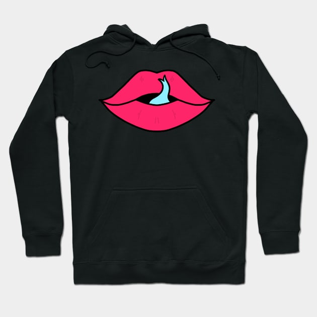 Cotton Candy Lips Hoodie by PageOneDesign